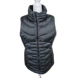Michael Kors Down Filled Puffer Vest Long Dark Gray Winter Women's Size L